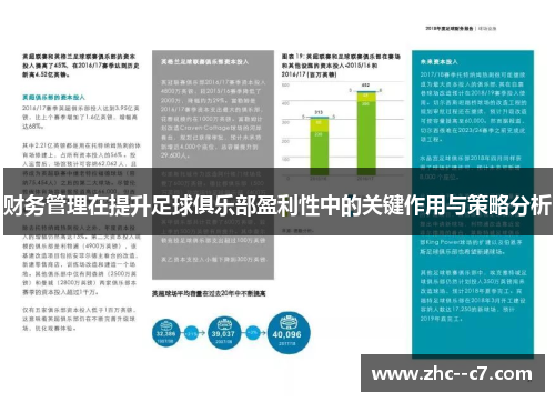 财务管理在提升足球俱乐部盈利性中的关键作用与策略分析