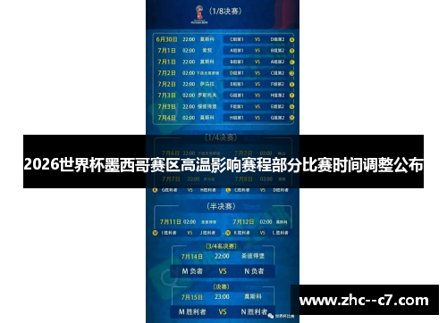 2026世界杯墨西哥赛区高温影响赛程部分比赛时间调整公布 2026世界杯墨西哥赛区高温影响赛程部分比赛时间调整公布